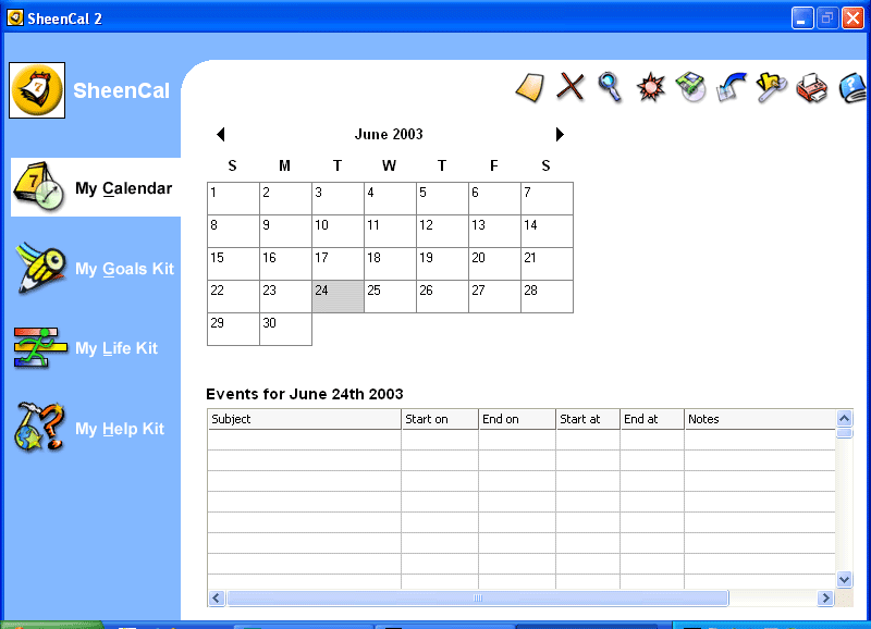 SheenCal Screenshot